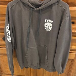 K-9 Unit Gray Hoodie    Unisex.  No bundling